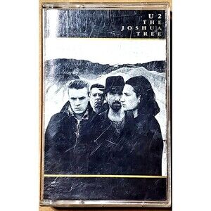 Vintage 80s U2 Cassette Joshua Tree Complete Case Full Inlay Clear Tape 1987